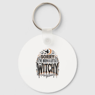 Funny Witchy Halloween Vintage Engraving Shirt Des Key Ring