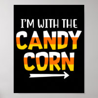 Funny with Candy Corn Halloween Matching Couples
