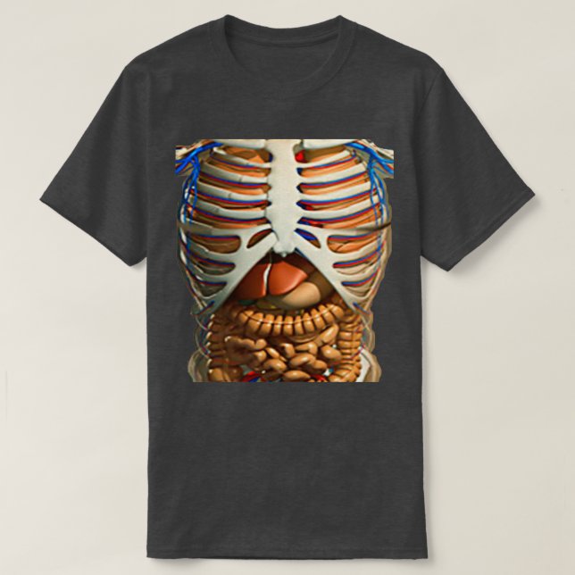 Funny with the inner organs of the human body in y T-Shirt (Design Front)