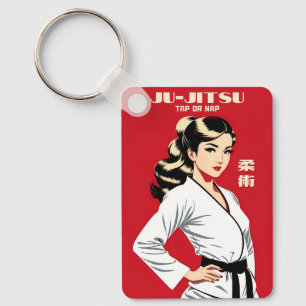 Funny Witty Ju-Jitsu BJJ MMA Martial Arts Humour Key Ring