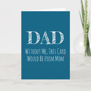 Funny Witty Minimalist Fathers Day Greeting Card