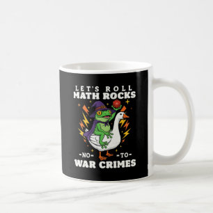Funny Wizard Frog Riding Goose Let's Roll Mug