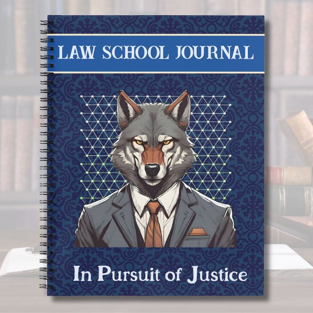 Funny Wolf Gift for Law Student Lawyer Enforcement Notebook (Funny Wolf Gift for Law Student Lawyer Enforcement)