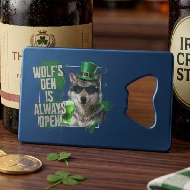 Funny Wolfs Den Wallet Bottle Opener St Paddy (Creator Uploaded)