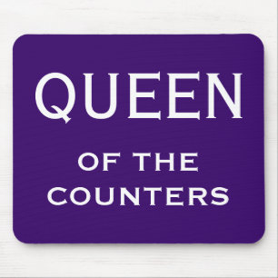 Funny Woman CFO Nickname - Queen of the Counters Mouse Pad