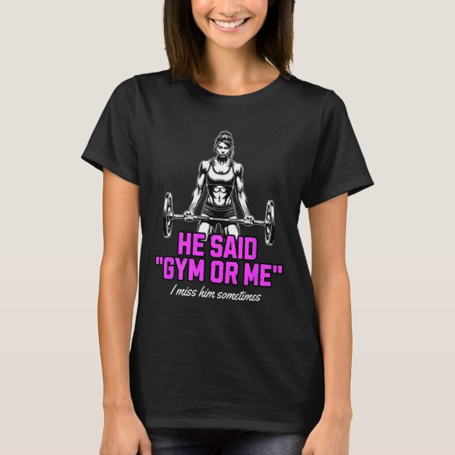 Funny Woman Weightlifting Bodybuilding Saying Grap T-Shirt (Front)