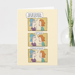 Funny Woman With Many Pairs of Glasses Birthday Card