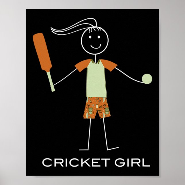 Funny Women Cricket  Poster (Front)
