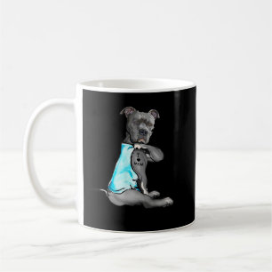 Funny Women Gifts Dog Pitbull I Love Mum Tattoo Gi Coffee Mug