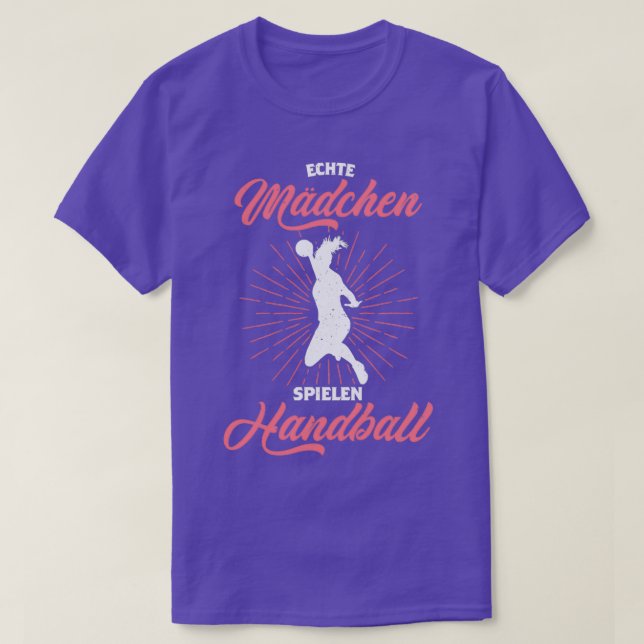 Funny Women Handball Player Saying Gift T-Shirt (Design Front)