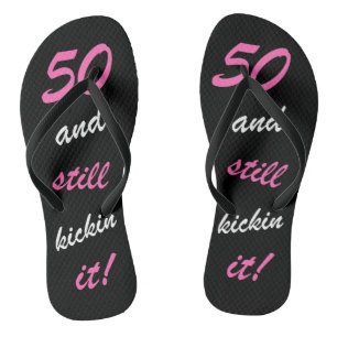 Funny Women's 50th Birthday Thongs