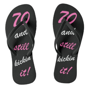 Funny Women's 70th Birthday Thongs