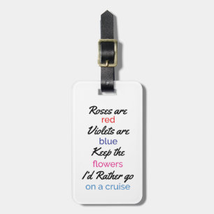 Funny Women's Cruise Luggage Tag