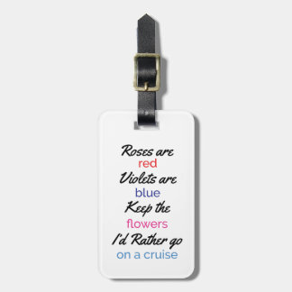 Funny Women's Cruise Luggage Tag
