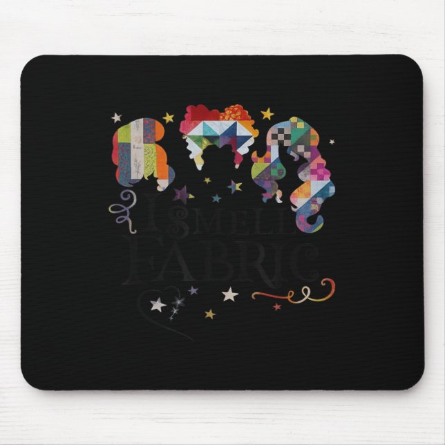 Funny Womens Quilting Quilter Sewer Sewing I Smell Mouse Pad (Front)