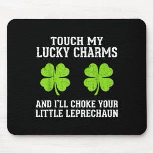Funny womens st patrick's day irish shamrock st mouse pad