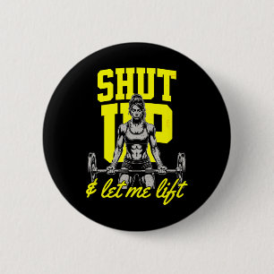 Funny Women's Weightlifting Bodybuilding Muscle Sa 6 Cm Round Badge