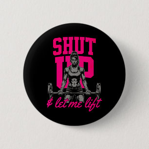 Funny Women's Weightlifting Bodybuilding Muscle Sa 6 Cm Round Badge