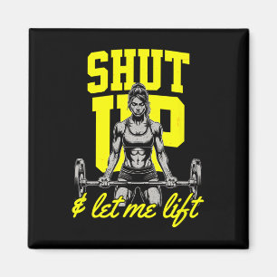 Funny Women's Weightlifting Bodybuilding Muscle Sa Magnet