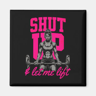 Funny Women's Weightlifting Bodybuilding Muscle Sa Magnet