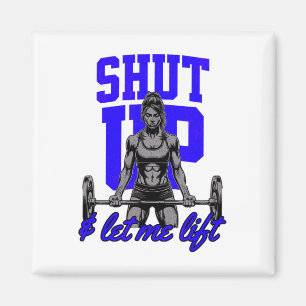 Funny Women's Weightlifting Bodybuilding Muscle Sa Magnet