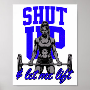 Funny Women's Weightlifting Bodybuilding Muscle Sa Poster