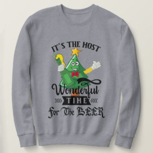 Funny Wonderful Time of For The Beer Christmas Sweatshirt