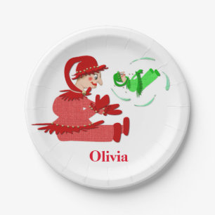 Funny wooden play figures,Personalised kids Paper Plate
