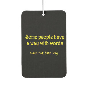 Funny Wordplay: A Tale of Two Sentences Car Air Freshener