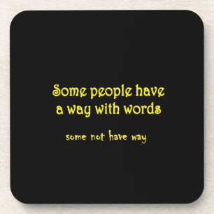 Funny Wordplay: A Tale of Two Sentences Coaster