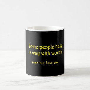 Funny Wordplay: A Tale of Two Sentences Coffee Mug