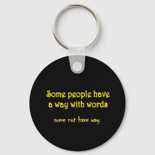 Funny Wordplay: A Tale of Two Sentences Key Ring