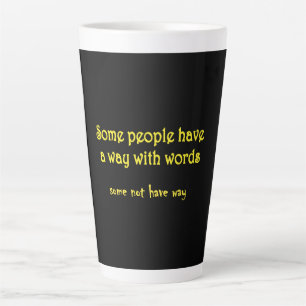 Funny Wordplay: A Tale of Two Sentences Latte Mug