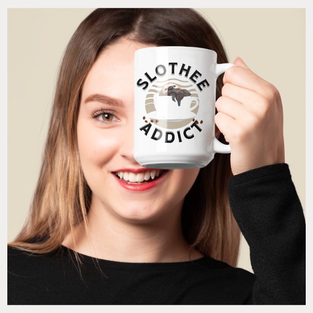 Funny Wordplay Sleepy Sloth Coffee Mug (Creator Uploaded)