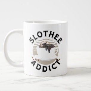 Funny Wordplay Sleepy Sloth Large Coffee Mug