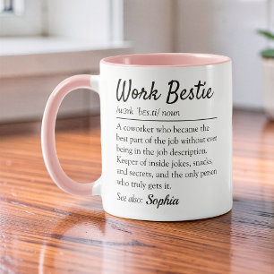 Funny Work Bestie Definition Coworker Friendship Mug
