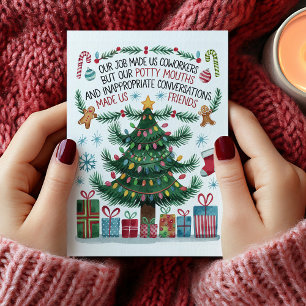 Funny Work Friend Coworker Christmas Card