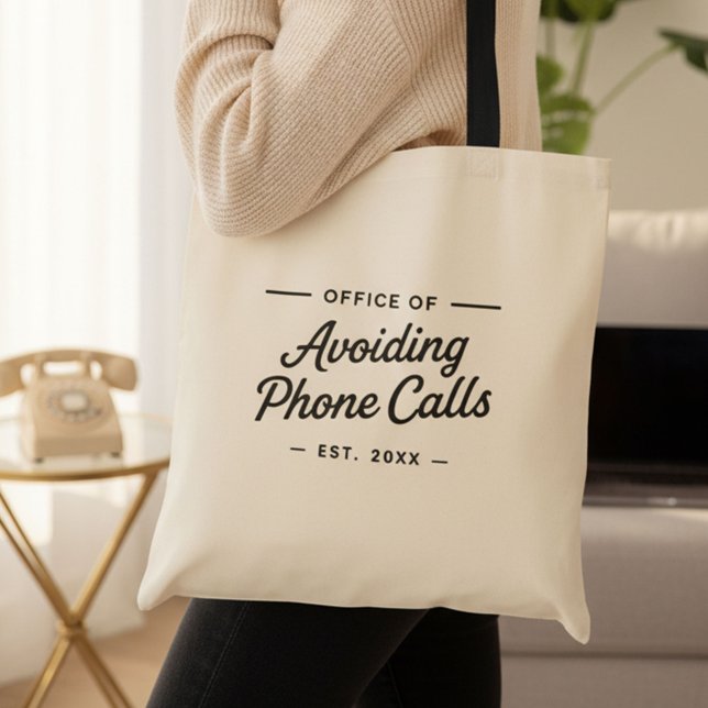 Funny Work From Home Office Humour  Tote Bag (Creator Uploaded)