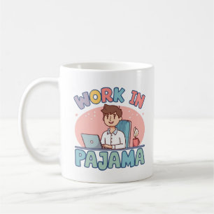 Funny Work Giftful Pajama Life – Cosy Humour Coffee Mug