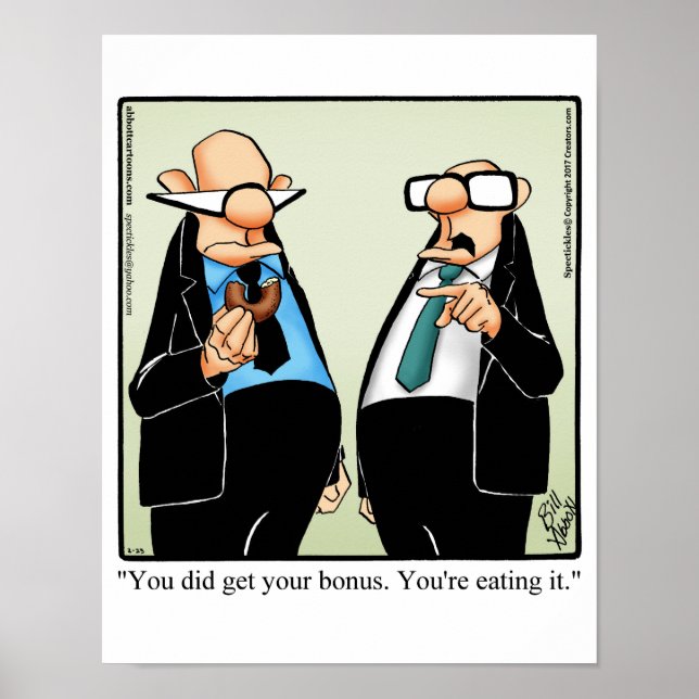 Funny Work Humour Bonus Poster (Front)