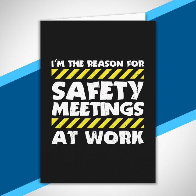 Funny Work Meme - Safety Meetings Funny Co-Worker Card (Creator Uploaded)