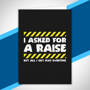 Funny Work Meme - Working Overtime Factory Worker Card