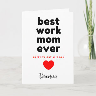 Funny Work Mum Valentine's Day Card
