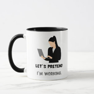 Funny work quotes for woman coworker office gift mug