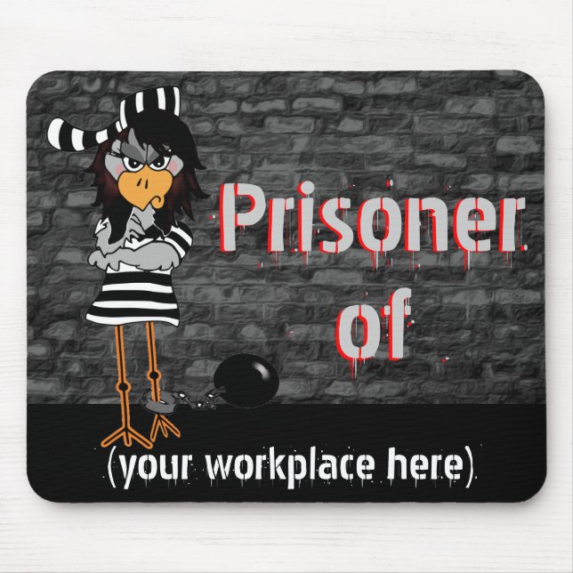 Funny Workaholic Gift Mouse Pad (Front)