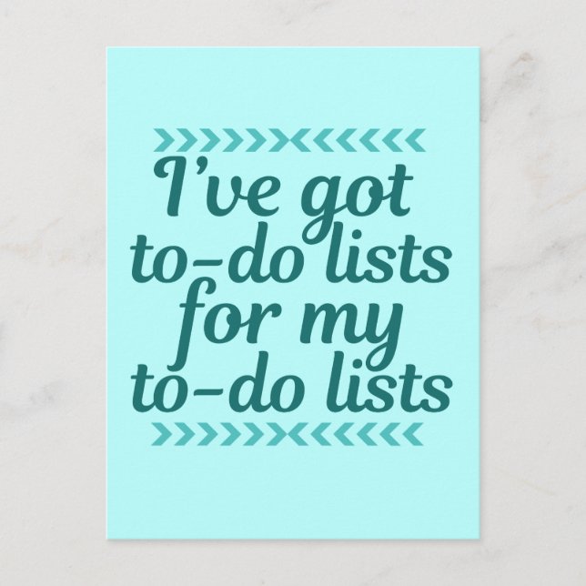 Funny Workaholic Postcard (Front)