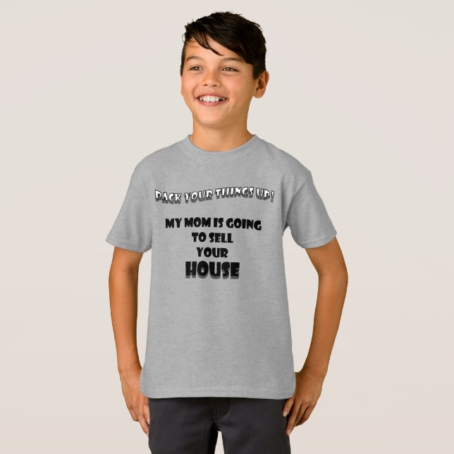 Funny Working Mum Shirt for Kids (Front Full)