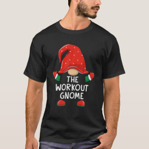 Funny Workout Gnome Christmas Matching Family Boys T-Shirt