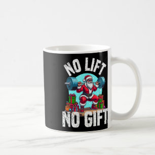 Funny Workout Lifting Christmas Santa Squat Gym Bo Coffee Mug