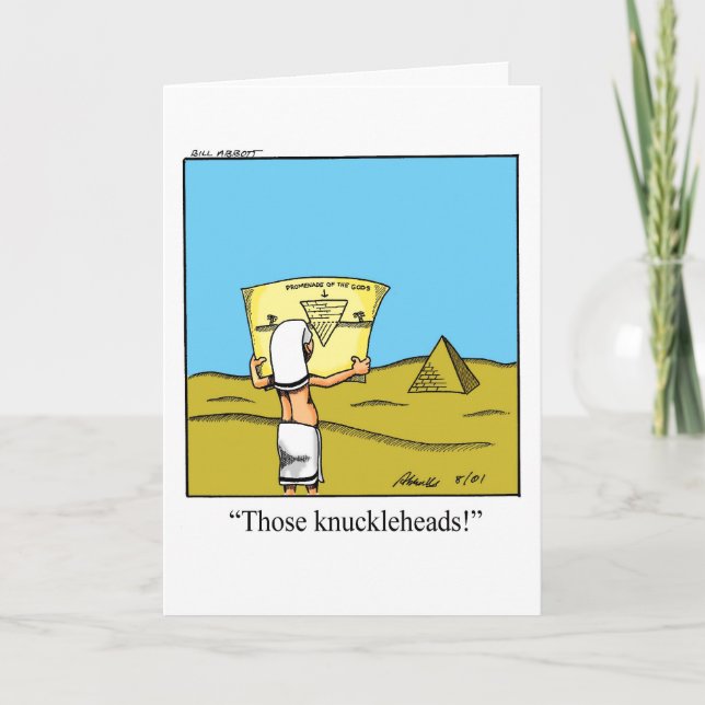 Funny Workplace Humour Greeting Card (Front)